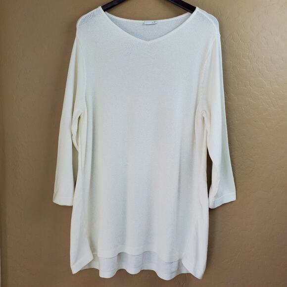 J. Jill Mixed Knit Tunic Sweater - Picture 2 of 9